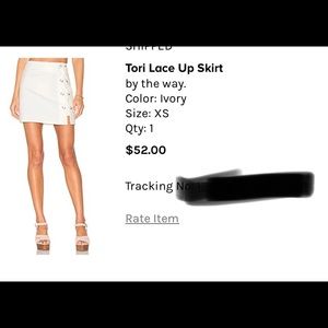 Tori lace up skirt - by the way